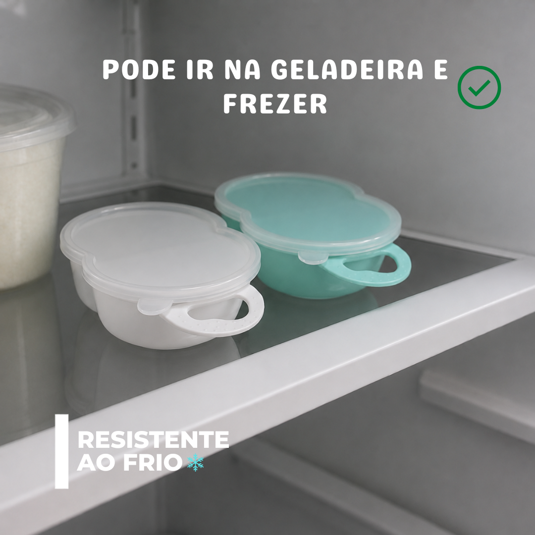 Pote com Divisórias Verde Neon